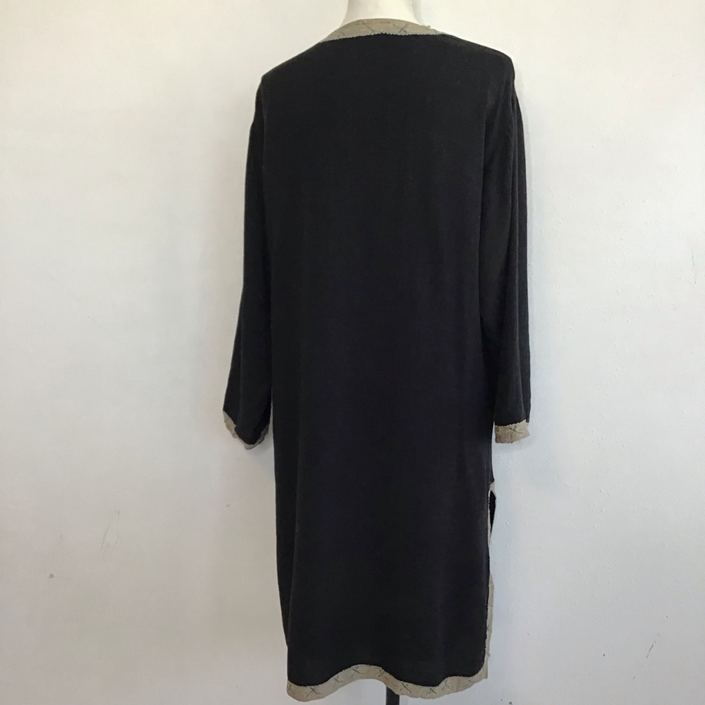 Raiment Fashions, Inc. Women India/Asian Design Black Embroidered Jacket L - Picture 3 of 14